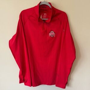 New! Ohio State OSU Buckeyes Bend active 1/4 Zip Pullover Size XXL